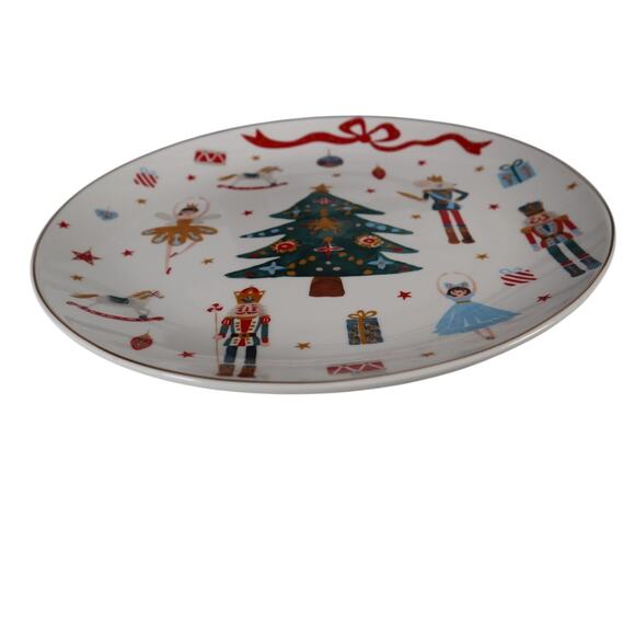 Grace Teaware Nutcracker Ballet Christmas Set of Four Plates - Picture 3 of 4